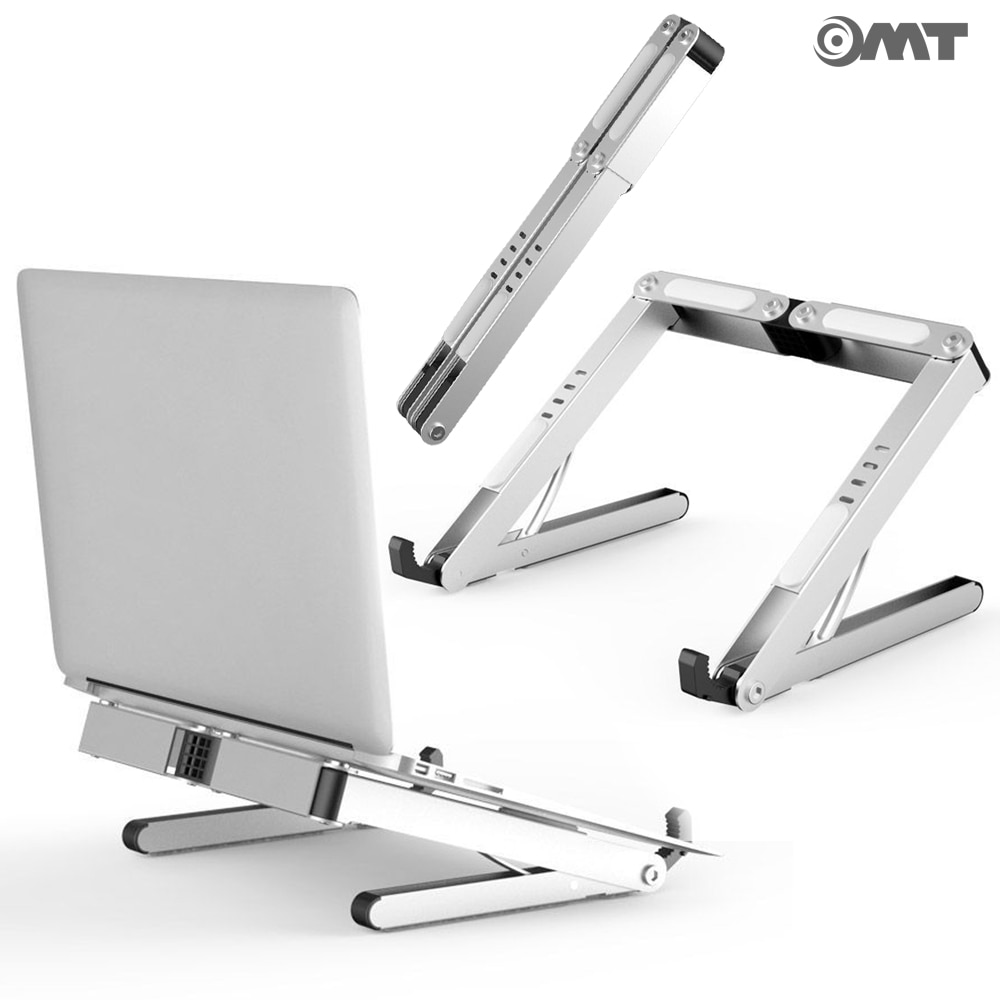 OMT 접이식 알루미늄 4단계 각도조절 노트북거치대 ONA-N1 휴대용 태블릿 받침대 스탠드