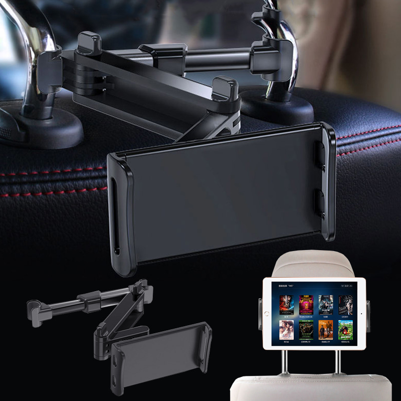 OMT 차량용 헤드레스트 뒷좌석 휴대폰 태블릿 거치대 길이조절 OSA-AD22 360도회전 논슬립패드
