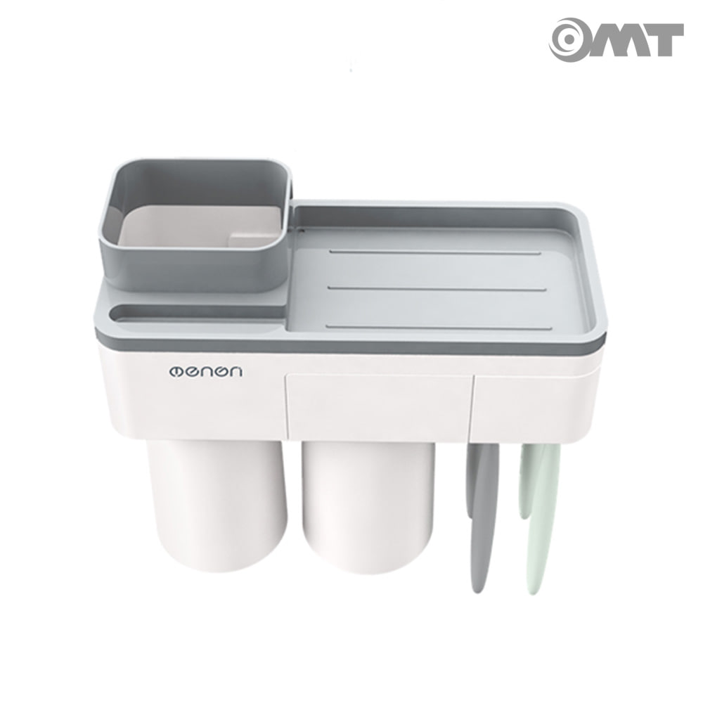 OMT 2단 칫솔걸이 세트 자석타입 컵홀더 특허제품 OB-TH22