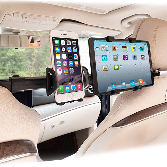 OMT 차량용 뒷좌석 스마트폰&amp;태블릿거치대 OTA-5012 차량용 뒷좌석 헤드레스트 스마트폰거치대 태블릿거치대 갤럭시S7거치대 아이패드거치대 갤럭시탭거치대