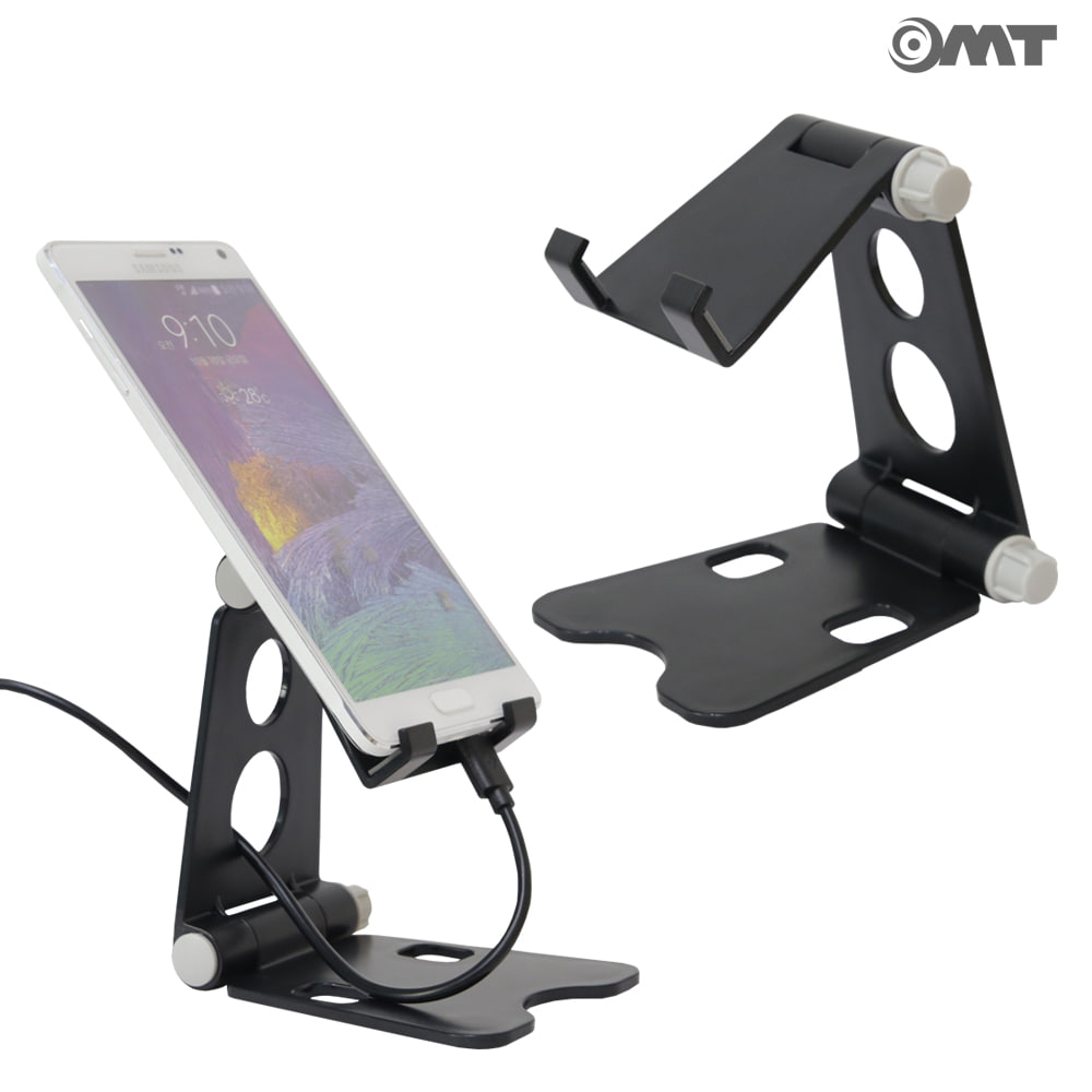 OMT 스마트폰 스탠드 거치대 OSA-XD2 접이식 각도조절 태블릿거치