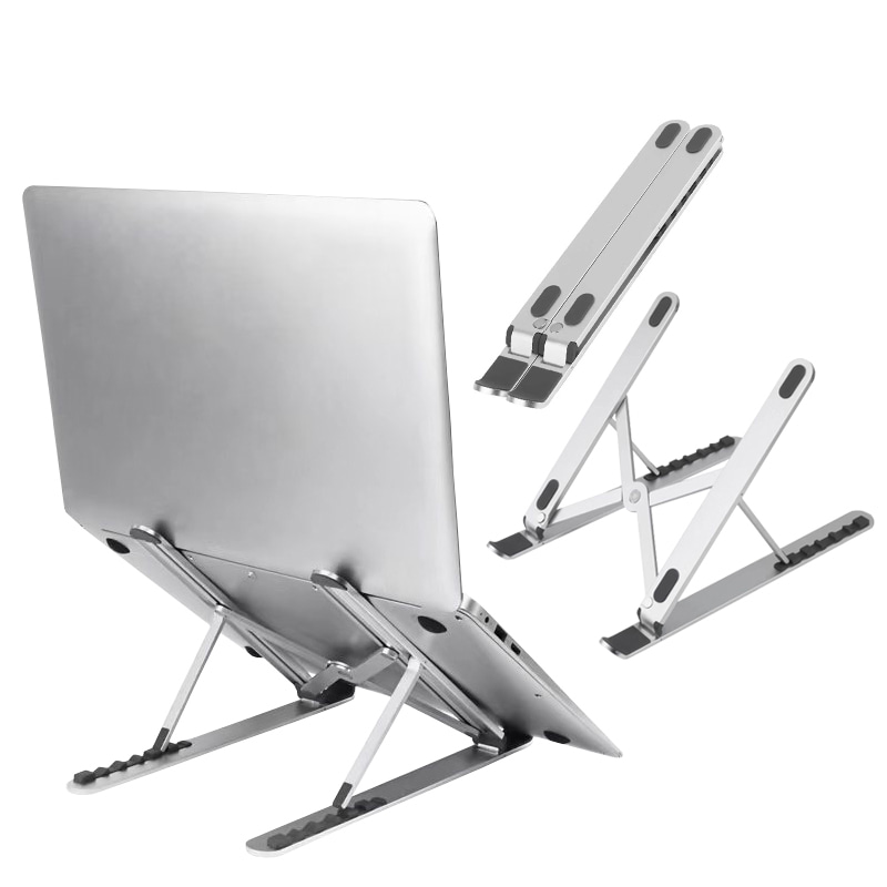 OMT 최대17인치 거치 가능 접이식 노트북 거치대 ONA-BIGALU 6단계 각도조절 알루미늄 휴대성