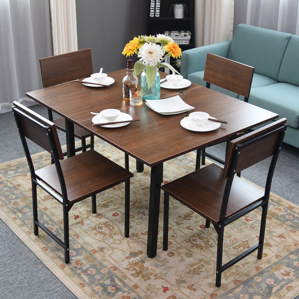 OMT 확장형 접이식 식탁테이블+의자4개 세트 ONA-F3 2인 4인식탁 회의테이블