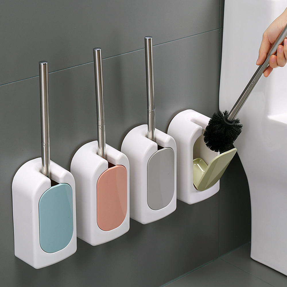 OMT 벽걸이 변기청소솔+보관함 세트 OSO-T16 화장실 수납 청소솔