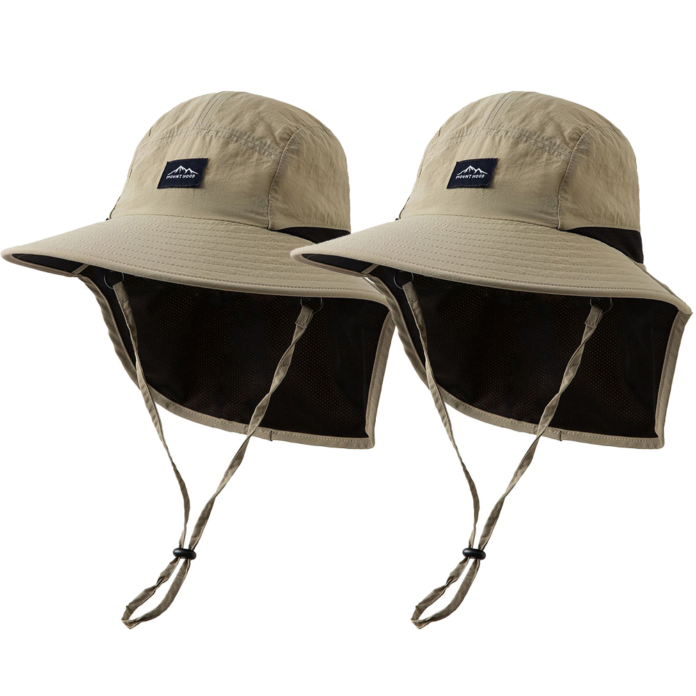 2개세트 롱 버킷햇 벙거지 등산 캠핑 낚시 사파리 모자