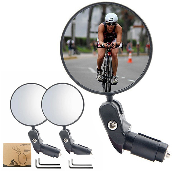 2개세트 자전거백미러 접이식 후사경 사이드미러 자전거 거울 OBC-BMR1