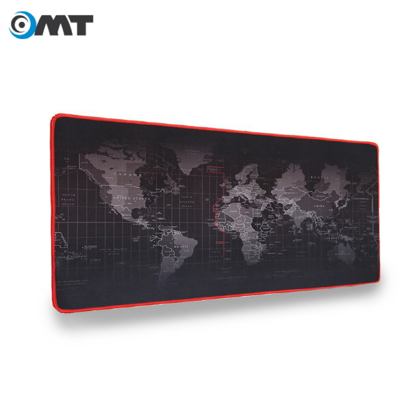 OMT 세계지도 게이밍 마우스패드 OMP-36 장패드 대형 데스크패드 300X600mm 완전방수 오버로크 미끄럼방지