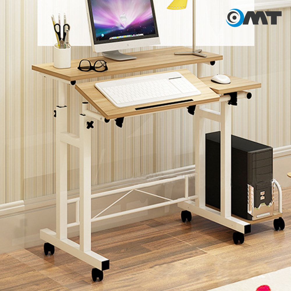 OMT ONA-F422 이동식 컴퓨터책상 노트북 거실 소파 침대 테이블 키보드트레이 높이조절 각도조절