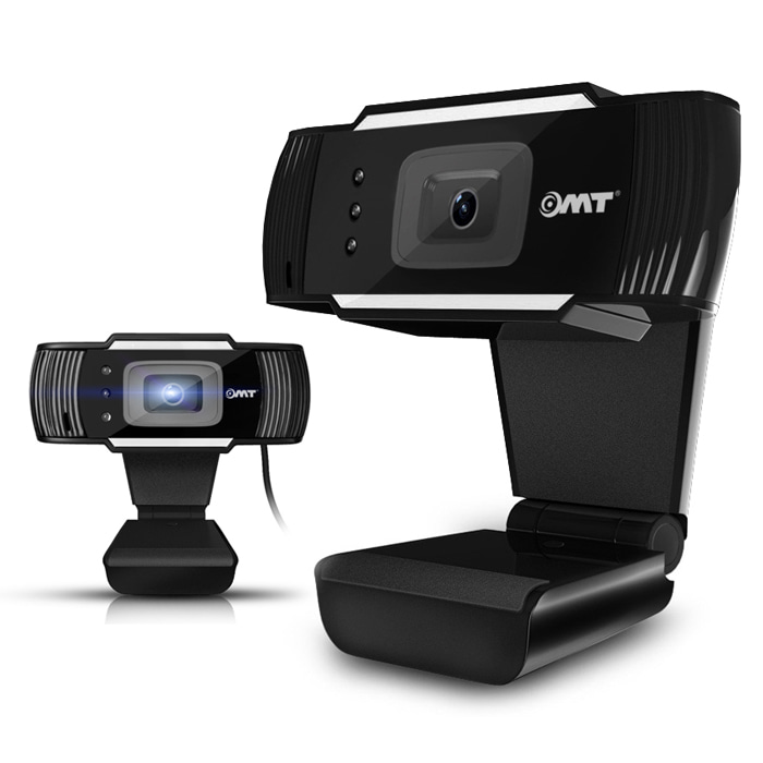 OMT 화상카메라 풀HD PC 웹캠 LED 3구 조명 페이스트래킹 고감도 마이크 OWM-1080P
