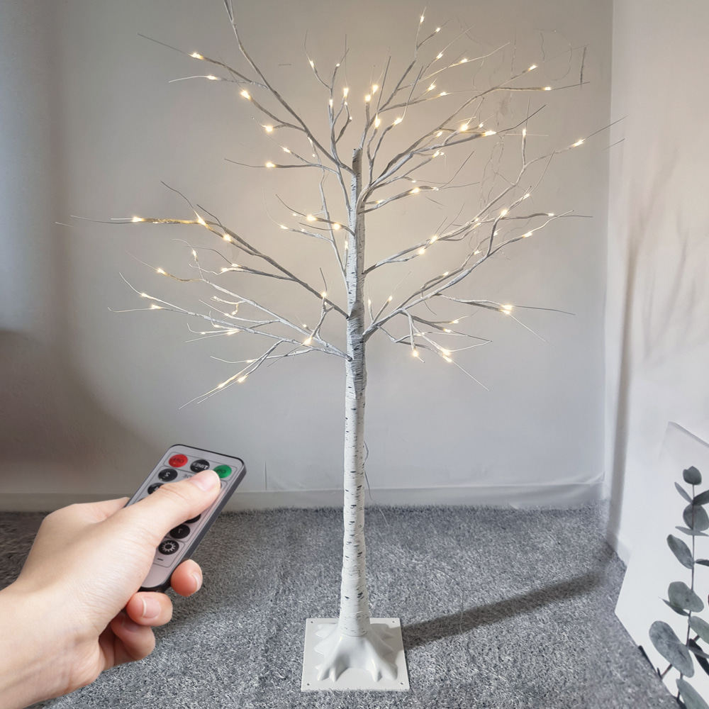 OMT 감성 LED 무드등 크리스마스 자작나무 트리 150cm OL-TR02 홈카페 인테리어