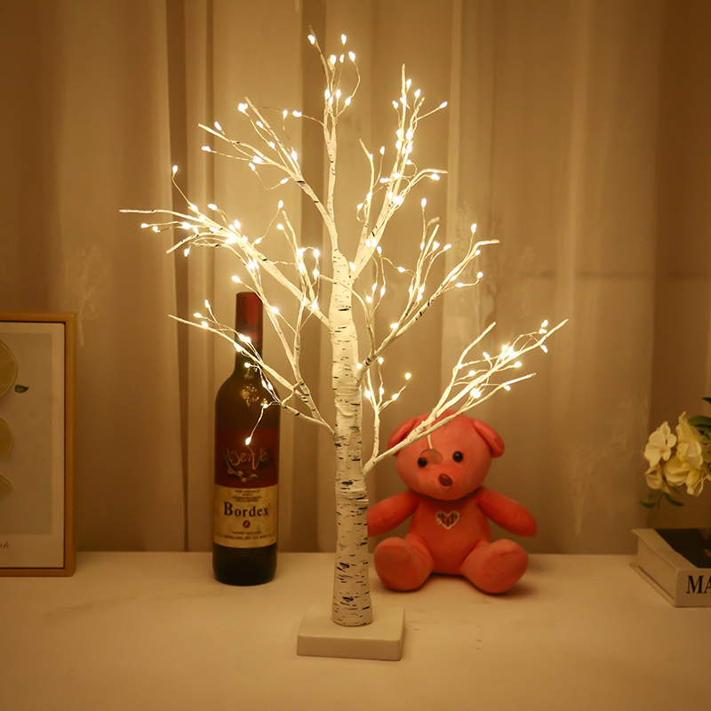 OMT 감성 LED 무드등 크리스마스 자작나무 트리 60cm OL-TR01 홈카페 인테리어
